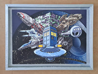 Collectible Cardboard: Sci-Fi Ship Explosion