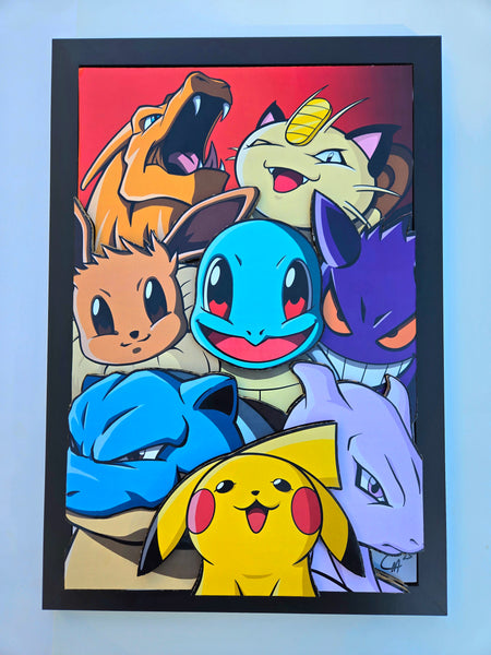 Collectible Cardboard: Pokemon Explosion 3D Fan Art 1/50