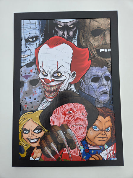 Collectible Cardboard: Horror Family Pic Explosion 3D Fan Art 1/50