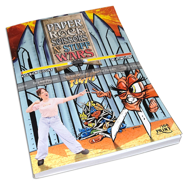 Paper Rock Scissors N' Stuff Wars: Alyson Court Variant Full Color Graphic Novel 1/100 (Pre-order)