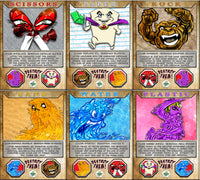 Paper Rock Scissors N' Stuff Wars: Battle Card Game Combo